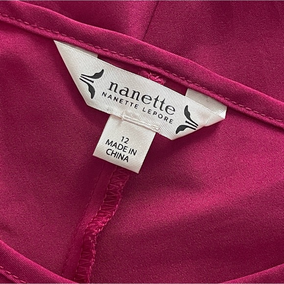 Nanette Lepore Simple Barbie Hot Pink Slip Dress 12 - Picture 6 of 6